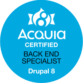 Acquia certified backend specialist - Drupal 8