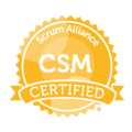 Certified Scrum Master (CSM) certification badge.png