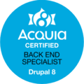 Acquia certified backend specialist - Drupal 8.png