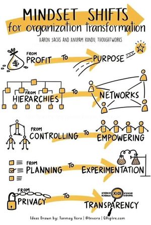 Mindset Shifts for organization transformation by Aaron Sachs and Anapam Kundu, Thoughtworks